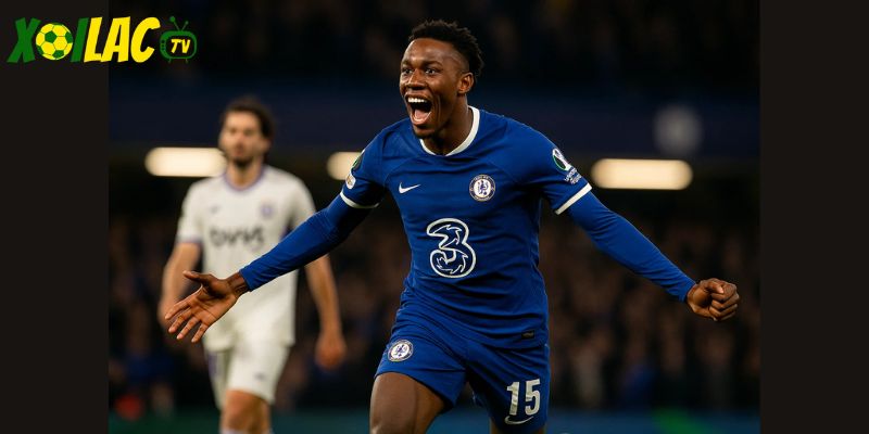 Nicolas Jackson reo hò sau bàn thắng trong chiến thắng 3-1 trước Anderlecht Nicolas Jackson reo hò sau bàn thắng trong chiến thắng 3-1 trước Anderlecht